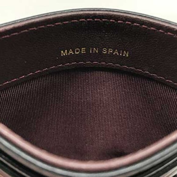 Authentic CHANEL CC Black Quilted Lambskin Leather Classic Card Holder Case Gold - Picture 4 of 7